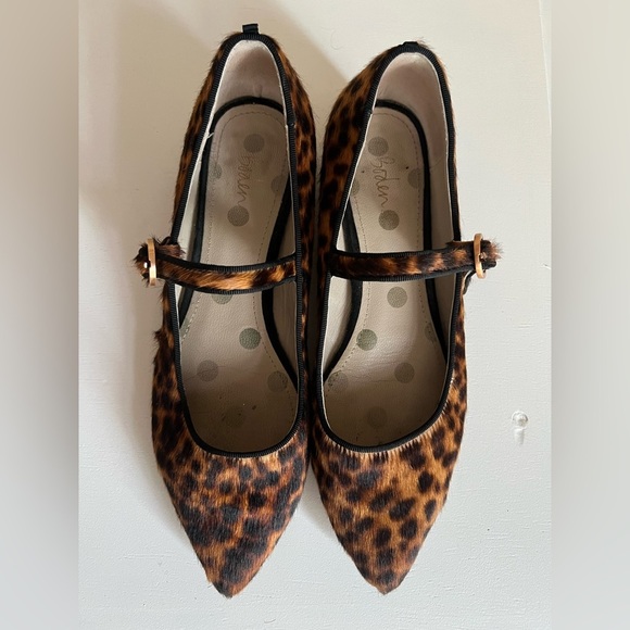 Boden Rosabel Leopard Calf Hair Pointed Toe.  Size 40 - Picture 4 of 11